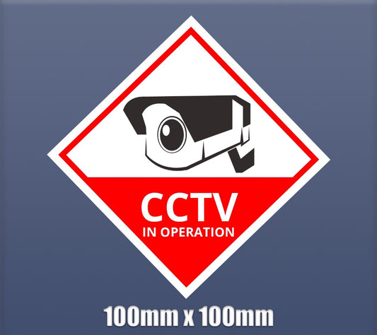 CCTV Sticker Camera Surveillance Self Adhesive Vinyl home shop garage S102