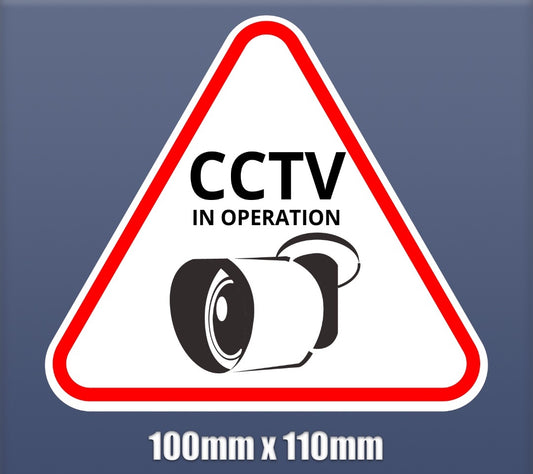 CCTV Sticker Camera Surveillance Self Adhesive Vinyl home shop garage S113