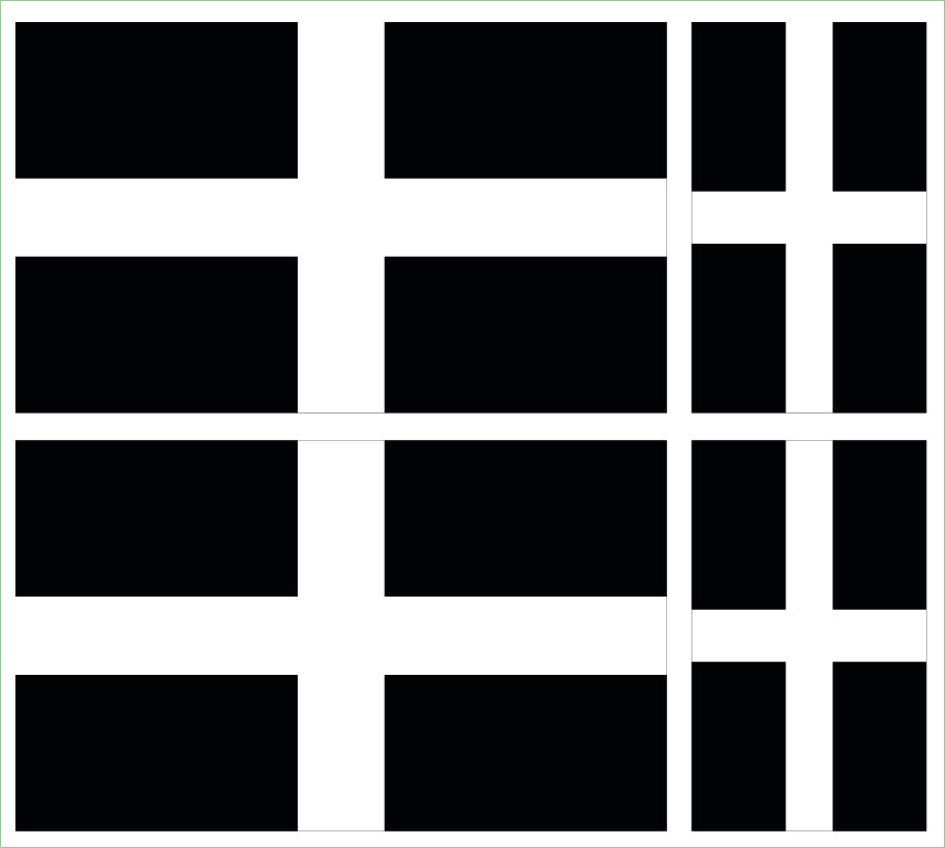 Cornwall Flag sticker St Piran Cornish Self Adhesive x 4 for Car Van Truck S40