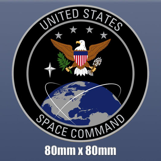 Sticker NASA US SPACE COMMAND Logo Seal Vinyl badge patch usa force 80mm S124