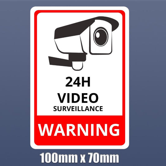 CCTV Sticker Camera Surveillance Self Adhesive Vinyl home shop garage S109