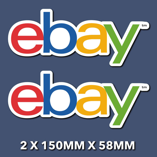 Sticker eBay Logo Self Adhesive Vinyl business sign shop office store car S17