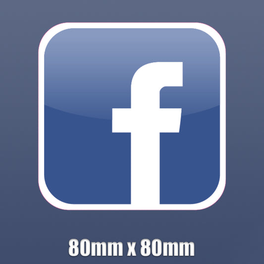 FACEBOOK logo Sticker Self Adhesive Vinyl 80mm social media business car van S21