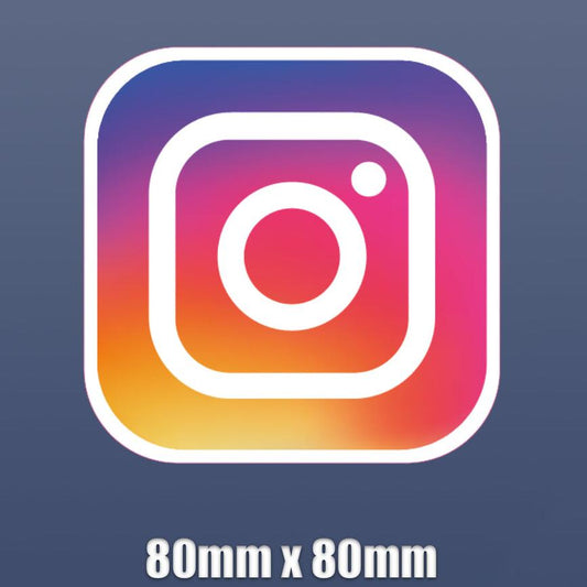 INSTAGRAM logo Sticker Self Adhesive Vinyl 80mm social media business car S20